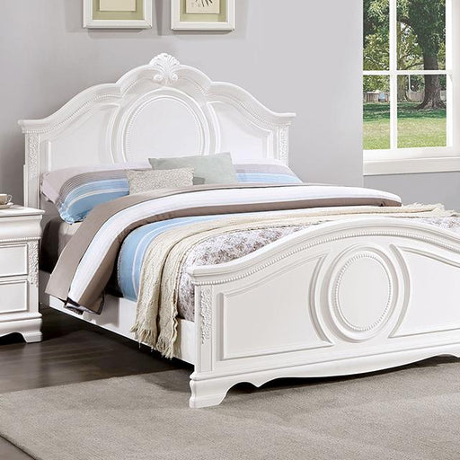 ALECIA Twin & Full Bed, White - Casa Morelos / Coahuila Furniture (Oklahoma City, OK)
