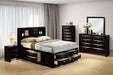 Zosimo Bed Black, Chrome, & Grey - Casa Morelos / Coahuila Furniture (Oklahoma City, OK)
