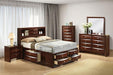 Zosimo Bed Black, Chrome, & Grey - Casa Morelos / Coahuila Furniture (Oklahoma City, OK)