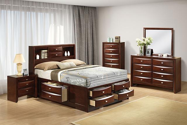 Zosimo Bed Black, Chrome, & Grey - Casa Morelos / Coahuila Furniture (Oklahoma City, OK)
