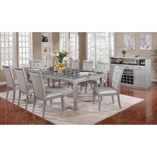 Alena Silver Dining Table - Casa Morelos / Coahuila Furniture (Oklahoma City, OK)