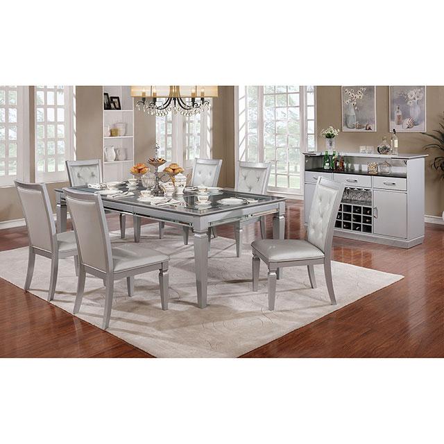 Alena Silver Dining Table - Casa Morelos / Coahuila Furniture (Oklahoma City, OK)