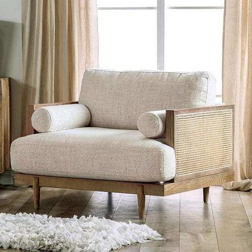 ALESUND Chair, Beige/Light Oak Natural & Brown - Casa Morelos / Coahuila Furniture (Oklahoma City, OK)