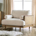 ALESUND Chair, Beige/Light Oak Natural & Brown - Casa Morelos / Coahuila Furniture (Oklahoma City, OK)
