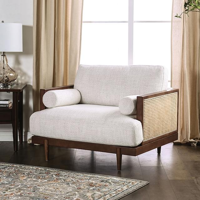 ALESUND Chair, Beige/Light Oak Natural & Brown - Casa Morelos / Coahuila Furniture (Oklahoma City, OK)