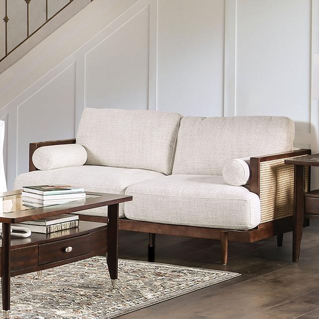 ALESUND Loveseat, Beige/Light Oak, Natural & Brown - Casa Morelos / Coahuila Furniture (Oklahoma City, OK)