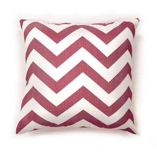 Zoe Red Chevron 18" X 18" Pillow, Red Chevron (2/CTN) - Casa Morelos / Coahuila Furniture (Oklahoma City, OK)