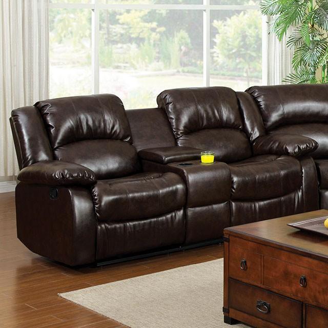 Winslow Love Seat w/ Center Console - Casa Morelos / Coahuila Furniture (Oklahoma City, OK)