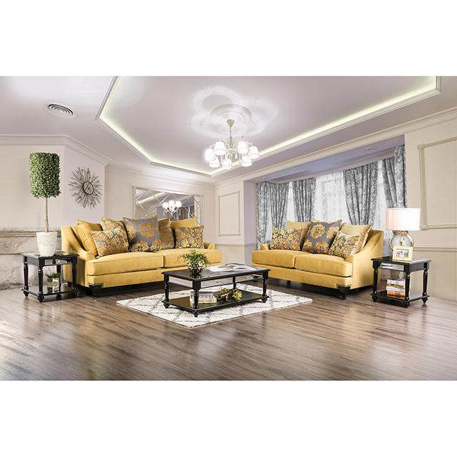 Wolver Gold/Gray Chair, Gold - Casa Morelos / Coahuila Furniture (Oklahoma City, OK)