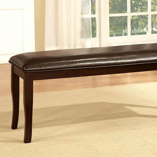 Woodside Dark Cherry/Espresso Bench - Casa Morelos / Coahuila Furniture (Oklahoma City, OK)