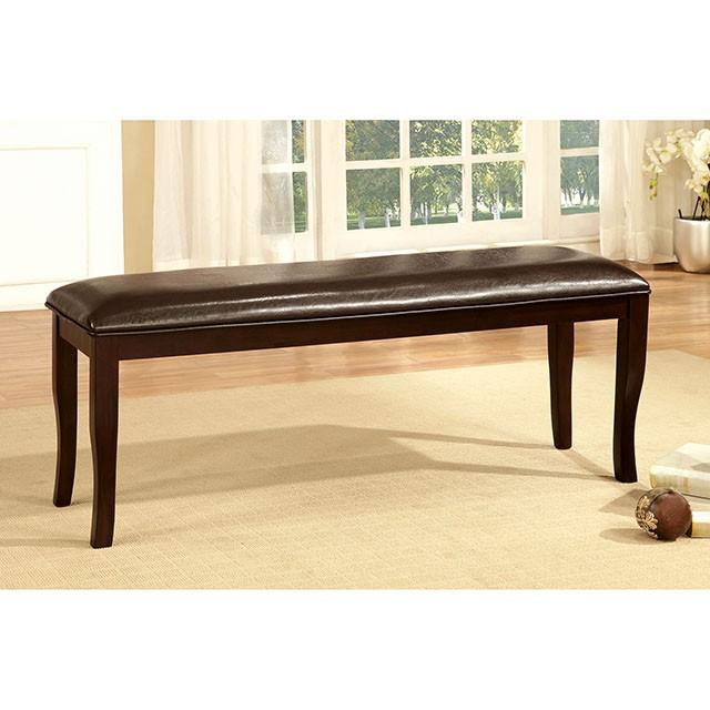 Woodside Dark Cherry/Espresso Bench - Casa Morelos / Coahuila Furniture (Oklahoma City, OK)