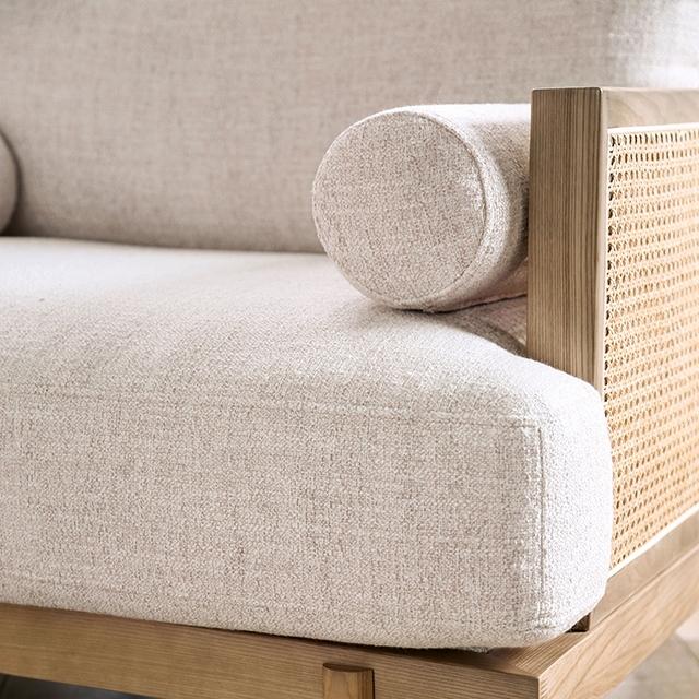 ALESUND Chair, Beige/Light Oak Natural & Brown - Casa Morelos / Coahuila Furniture (Oklahoma City, OK)
