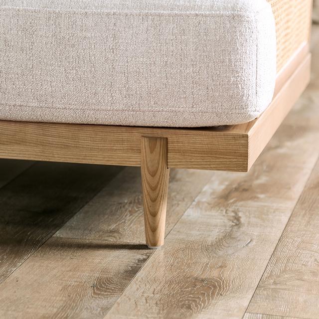 ALESUND Chair, Beige/Light Oak Natural & Brown - Casa Morelos / Coahuila Furniture (Oklahoma City, OK)