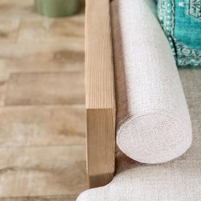ALESUND Chair, Beige/Light Oak Natural & Brown - Casa Morelos / Coahuila Furniture (Oklahoma City, OK)