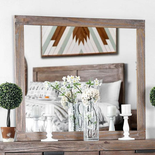 Wynton Weathered Light Oak Mirror - Casa Morelos / Coahuila Furniture (Oklahoma City, OK)