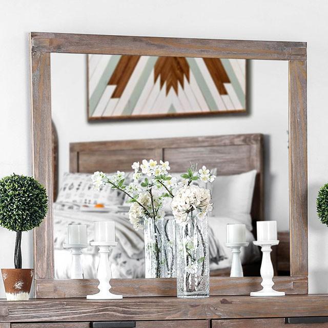Wynton Weathered Light Oak Mirror - Casa Morelos / Coahuila Furniture (Oklahoma City, OK)