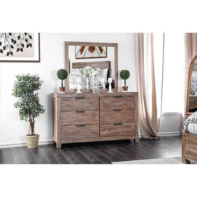 Wynton Weathered Light Oak Mirror - Casa Morelos / Coahuila Furniture (Oklahoma City, OK)