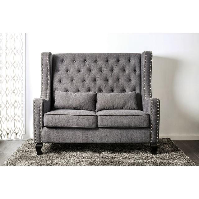 Alicante Love Seat Bench, Gray - Casa Morelos / Coahuila Furniture (Oklahoma City, OK)