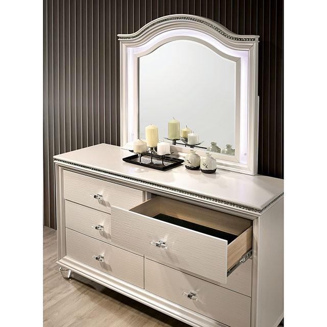 ALLIE Dresser Beige & Rose Gold - Casa Morelos / Coahuila Furniture (Oklahoma City, OK)