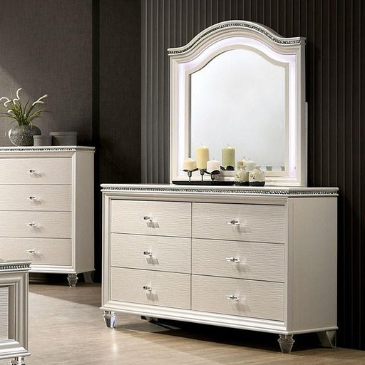 ALLIE Dresser Beige & Rose Gold - Casa Morelos / Coahuila Furniture (Oklahoma City, OK)