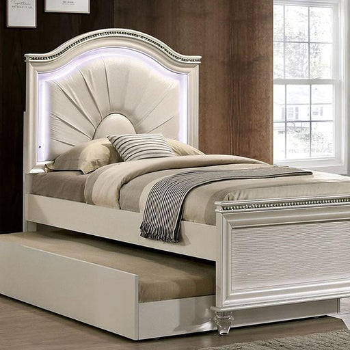 ALLIE Twin & Full Rose Gold Bed - Casa Morelos / Coahuila Furniture (Oklahoma City, OK)