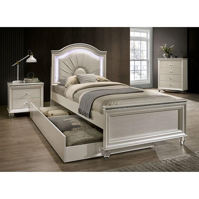 ALLIE Twin & Full Rose Gold Bed - Casa Morelos / Coahuila Furniture (Oklahoma City, OK)