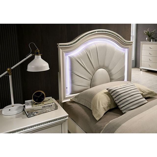 Allie Bed Beige & Pink - Casa Morelos / Coahuila Furniture (Oklahoma City, OK)