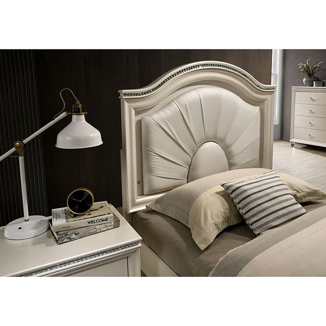 ALLIE Twin & Full Rose Gold Bed - Casa Morelos / Coahuila Furniture (Oklahoma City, OK)