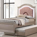 ALLIE Twin & Full Rose Gold Bed - Casa Morelos / Coahuila Furniture (Oklahoma City, OK)