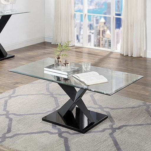 XANTHUS Coffee Table, Black - Casa Morelos / Coahuila Furniture (Oklahoma City, OK)