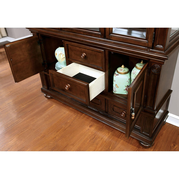 Alpena Brown Cherry Hutch & Buffet - Casa Morelos / Coahuila Furniture (Oklahoma City, OK)