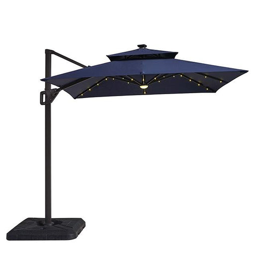 Xico 8 Ft Square Umbrella w/ Double Top w/ LED Light + 37" Large Base - Casa Morelos / Coahuila Furniture (Oklahoma City, OK)