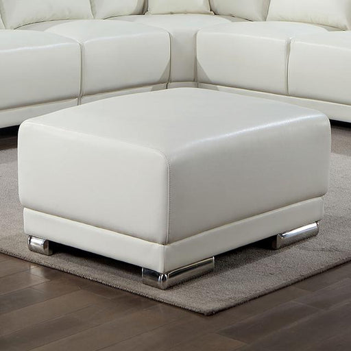ALTHEA Ottoman, White - Casa Morelos / Coahuila Furniture (Oklahoma City, OK)