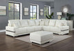ALTHEA Ottoman, White - Casa Morelos / Coahuila Furniture (Oklahoma City, OK)