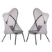 Alverta Foldable Chair Grey & Black (2/Ctn) - Casa Morelos / Coahuila Furniture (Oklahoma City, OK)
