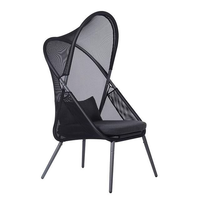 Alverta Foldable Chair Grey & Black (2/Ctn) - Casa Morelos / Coahuila Furniture (Oklahoma City, OK)