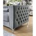 Amie Glam Gray & Black Sectional w/Storage - Casa Morelos / Coahuila Furniture (Oklahoma City, OK)