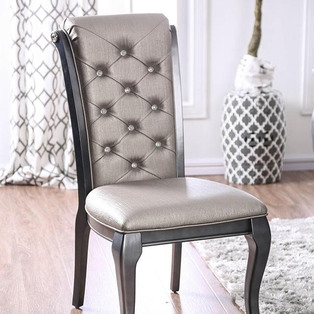 Amina Gray Side Chair (2/CTN) - Casa Morelos / Coahuila Furniture (Oklahoma City, OK)