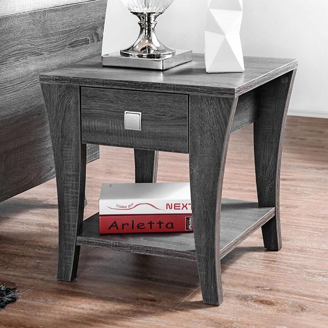 Amity Gray End Table - Casa Morelos / Coahuila Furniture (Oklahoma City, OK)