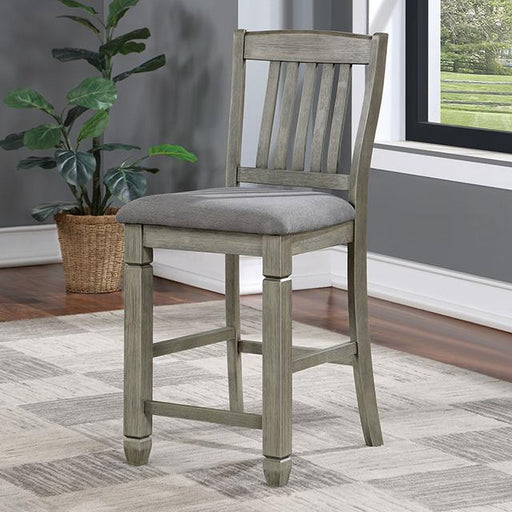 ANAYA Counter Ht. Chair (2/CTN), Gray/Lt. Gray - Casa Morelos / Coahuila Furniture (Oklahoma City, OK)