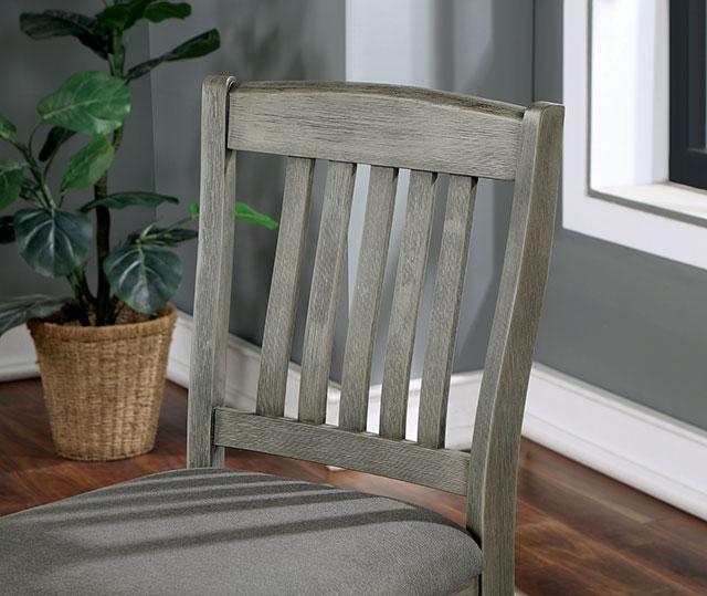 ANAYA Counter Ht. Chair (2/CTN), Gray/Lt. Gray - Casa Morelos / Coahuila Furniture (Oklahoma City, OK)