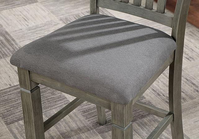 ANAYA Counter Ht. Chair (2/CTN), Gray/Lt. Gray - Casa Morelos / Coahuila Furniture (Oklahoma City, OK)