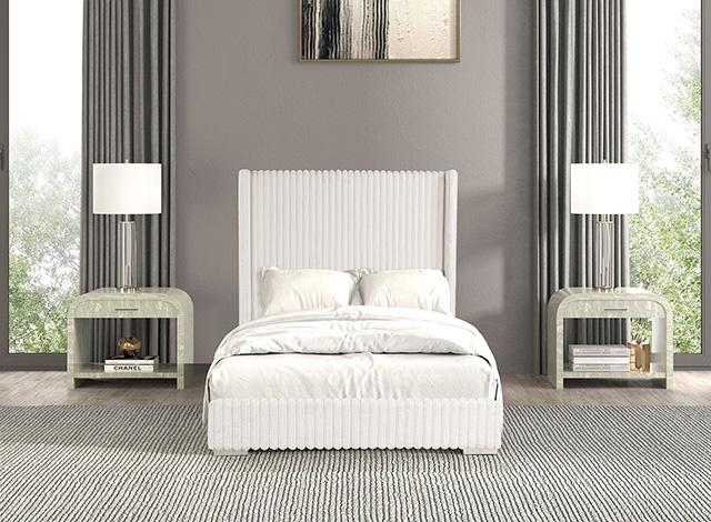 Cadwell Bed Black, Grey, Pink & White - Casa Morelos / Coahuila Furniture (Oklahoma City, OK)