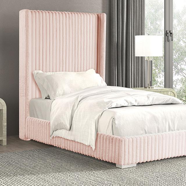 Cadwell Bed Black, Grey, Pink & White - Casa Morelos / Coahuila Furniture (Oklahoma City, OK)