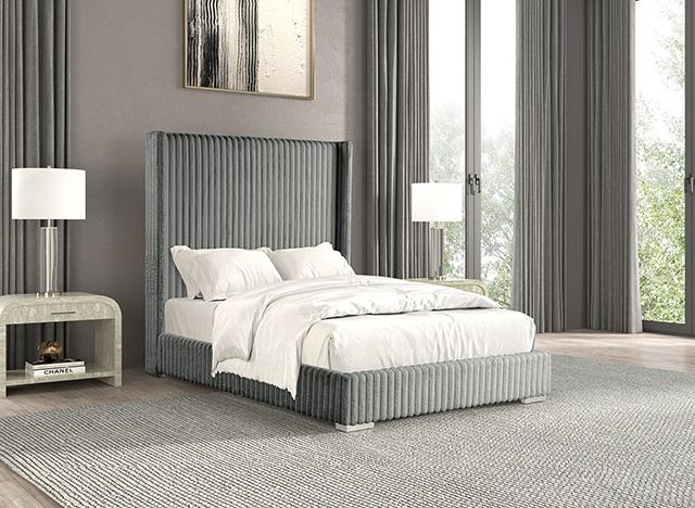 Cadwell Bed Black, Grey, Pink & White - Casa Morelos / Coahuila Furniture (Oklahoma City, OK)