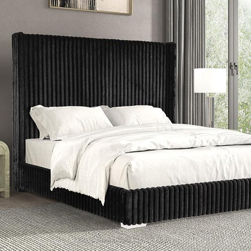 Cadwell Bed Black, Grey, Pink & White - Casa Morelos / Coahuila Furniture (Oklahoma City, OK)