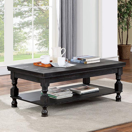 CALANDRA Coffee Table, Antique Black - Casa Morelos / Coahuila Furniture (Oklahoma City, OK)