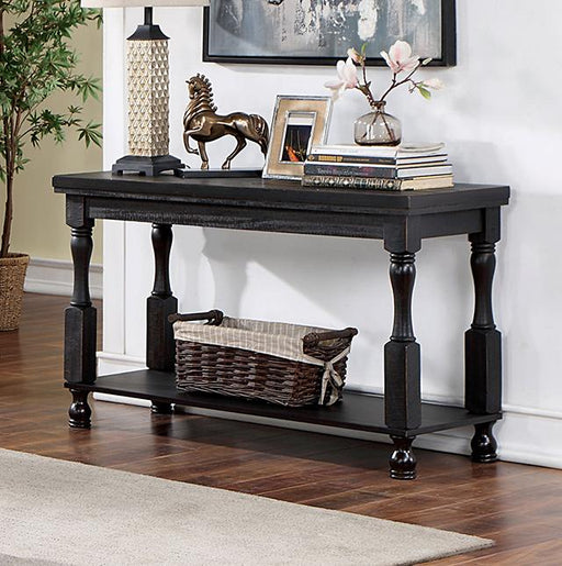 CALANDRA Sofa Table, Antique Black - Casa Morelos / Coahuila Furniture (Oklahoma City, OK)
