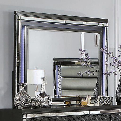 CALANDRIA Mirror w/ LED, Gray - Casa Morelos / Coahuila Furniture (Oklahoma City, OK)