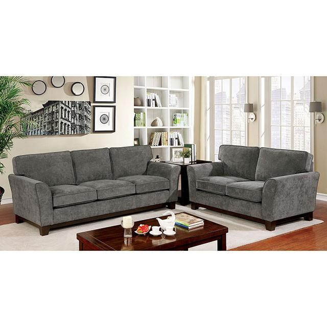Caldicot Gray Love Seat - Casa Morelos / Coahuila Furniture (Oklahoma City, OK)